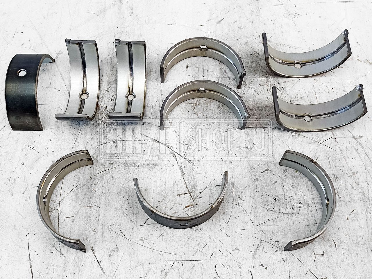 Вкладыши  коренные 1,5  402, 417, 421 дв.  УАЗ 452, 469, ГАЗ (ЗМЗ) С КОНСЕРВАЦИИ / ВК-24-1000102-КР (24-1005170-71)